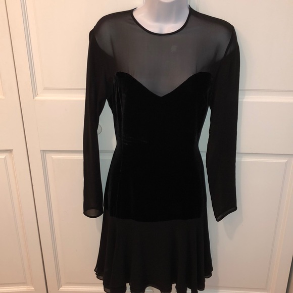 Bloomingdale's Dresses & Skirts - VINTAGE BLOOMINGDALES VELVET & SILK HOLIDAY DRESS